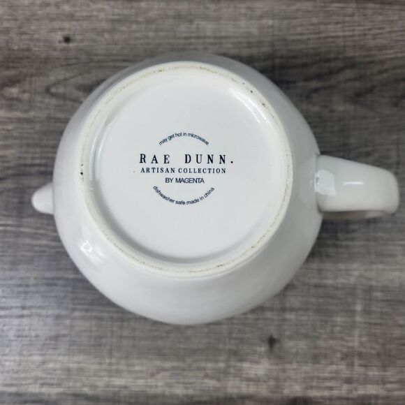 Rae Dunn Artisan Collection Ceramic White Minimilistic Teapot - Picture 8 of 8